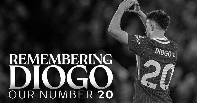 官方：今晚利物浦官网将播放特别节目《缅怀若塔：我们的20号》